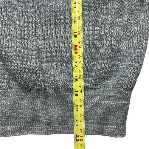 Free People Knit Sweater Size S Too Good Pullover Gray Ribbed Trim Boho 910473 - Picture 5 of 8