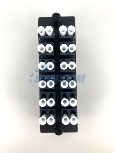 Panduit FAP12WBLDLC Fiber Panel w/12 LC Duplex OM2 Adapters ~STSI - Picture 3 of 4