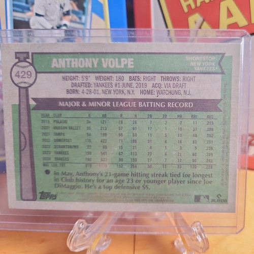 ANTHONY VOLPE - #199/200 - 2025 Topps Heritage Bicentennial 1776-1976 - Picture 3 of 3