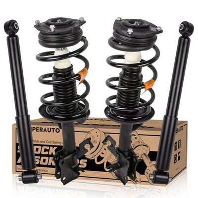 KUIPERAUTO Front Rear Strut Assembly Shocks for 2007-2012 Nissan Sentra 4PCS