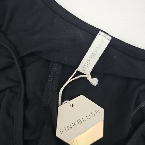 Pinkblush Black Long Sleeve Photoshoot Maternity Gown/Dress Size Small - Picture 4 of 6