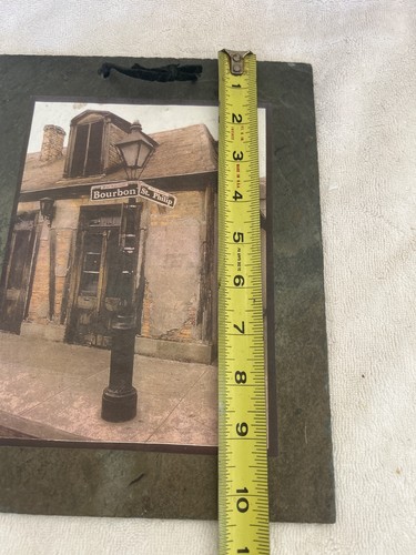 HISTORIC SLATE ROOF ART Lafitte’s Blacksmith Shop Bourbon St New Orleans 1700’s - Picture 4 of 6