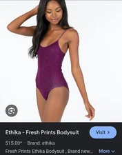 Ethika New With Tags Women's Pull-On Bodysuit Size XL- Magenta/ Black - NEW