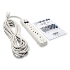 Tripp Lite TLP725 1,080 J 25' Cord 7 AC Outlets Surge Protector - Light Gray New
