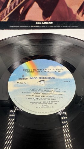 BOBBY BLAND & B.B. KING - TOGETHER AGAIN ...LIVE - MCA RECORDS LP - Picture 10 of 14