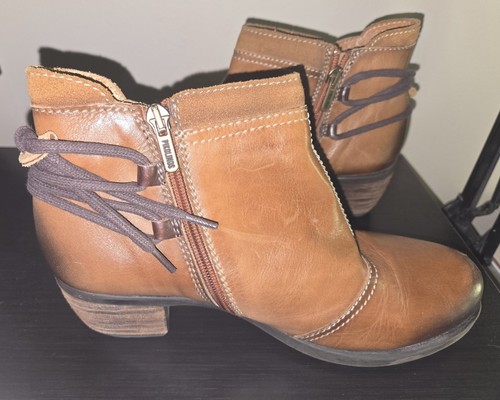 Pikolinos Women's Rotterdam Ankle Brown Leather Booties Boots EU Sz 38 US Sz 7.5 - Bild 8 von 11