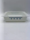 EUC Vintage Pyrex Blue Garland Snowflake 922 8x8x2 Baking Pan