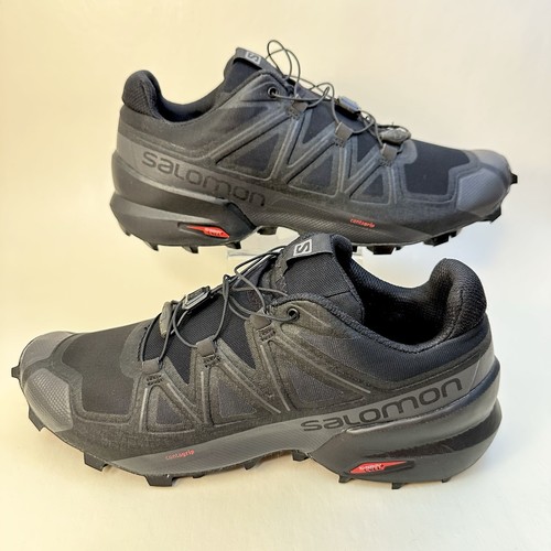 Salomon Speedcross 5 Trail Running Shoes Men's 10 Black Hiking Contragrip