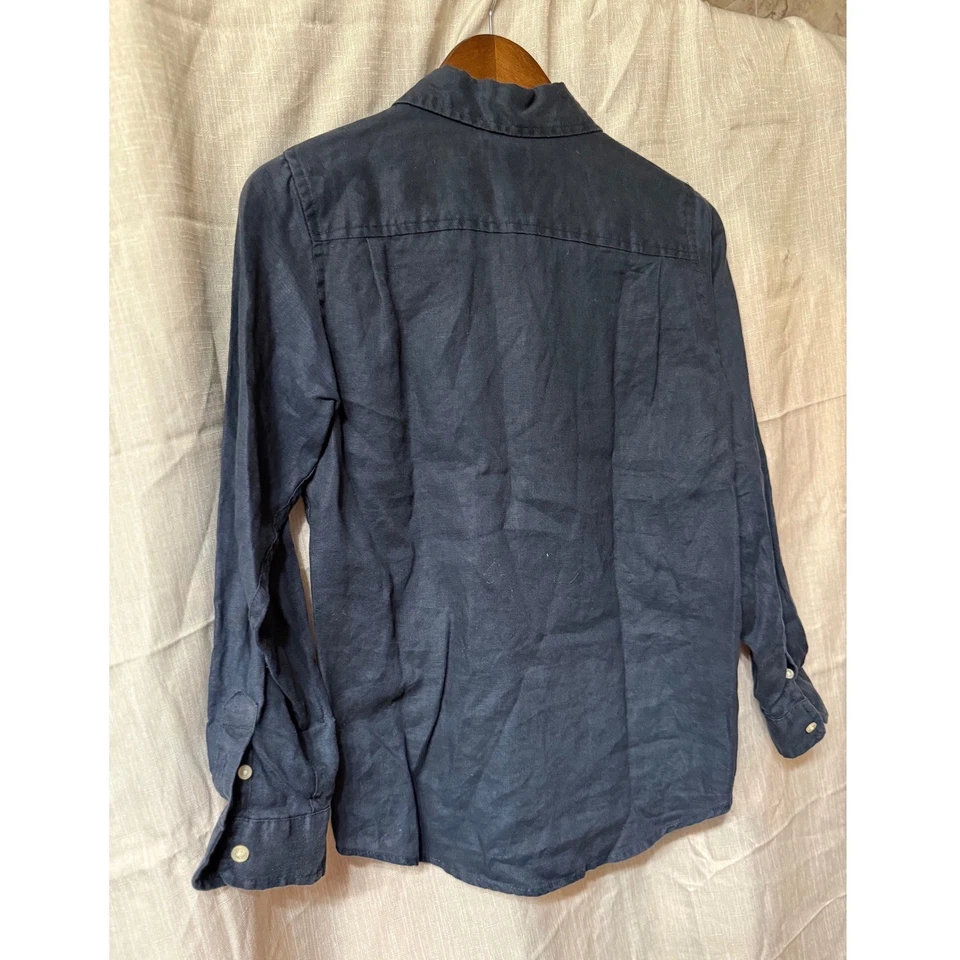 The Children's Place Boys Manga Larga Azul Lino Talla L (10/12) Foto 2 de 4