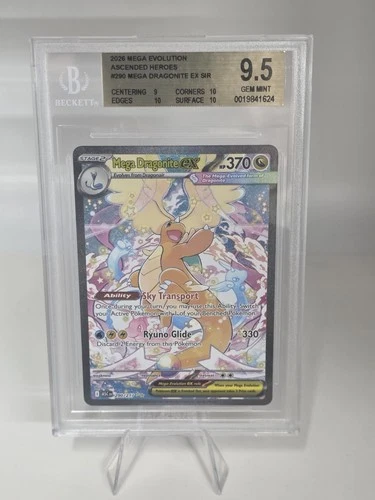 Mega Dragonite Ex  #290  BGS 9.5 GEM MINT