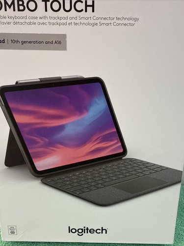 Logitech Combo Touch Keyboard Case for Apple iPad 10th Gen. - Oxford Gray - Picture 3 of 7