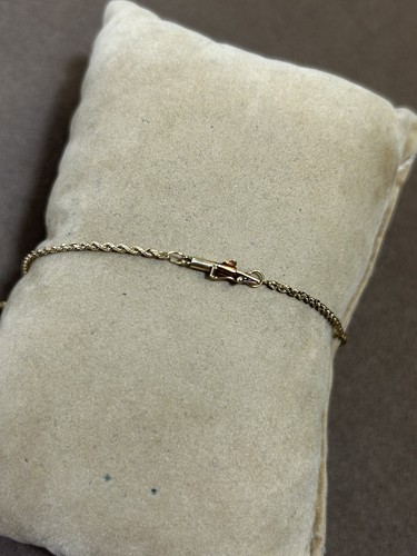 LOVELY 10K YELLOW GOLD 25" THIN ROPE CHAIN NECKLACE - Picture 8 of 16