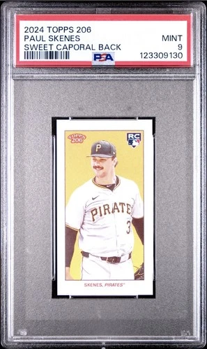 2024 Topps 206 Paul Skenes RC Sweet Caporal Back PSA 9 Mint