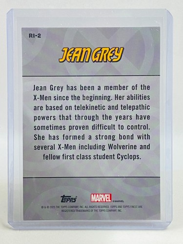 2025 Topps Finest X-Men '97 Jean Grey Remember It Refractor RI-2 - Picture 2 of 2