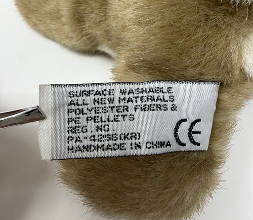 Aurora Hase Kaninchen realistisch braun Plüschtier Stofftier Spielzeug Ostern liegend 6 Zoll - Bild 8 von 10