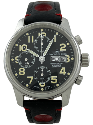 Zeno Watch Basel OS Pilot Automatic Chronograph Valjoux 7750