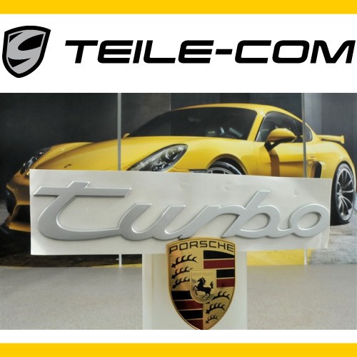 NEU+ORIG. Porsche 944 Schriftzug "Turbo", silber / Logo "Turbo", silver - Picture 1 of 1