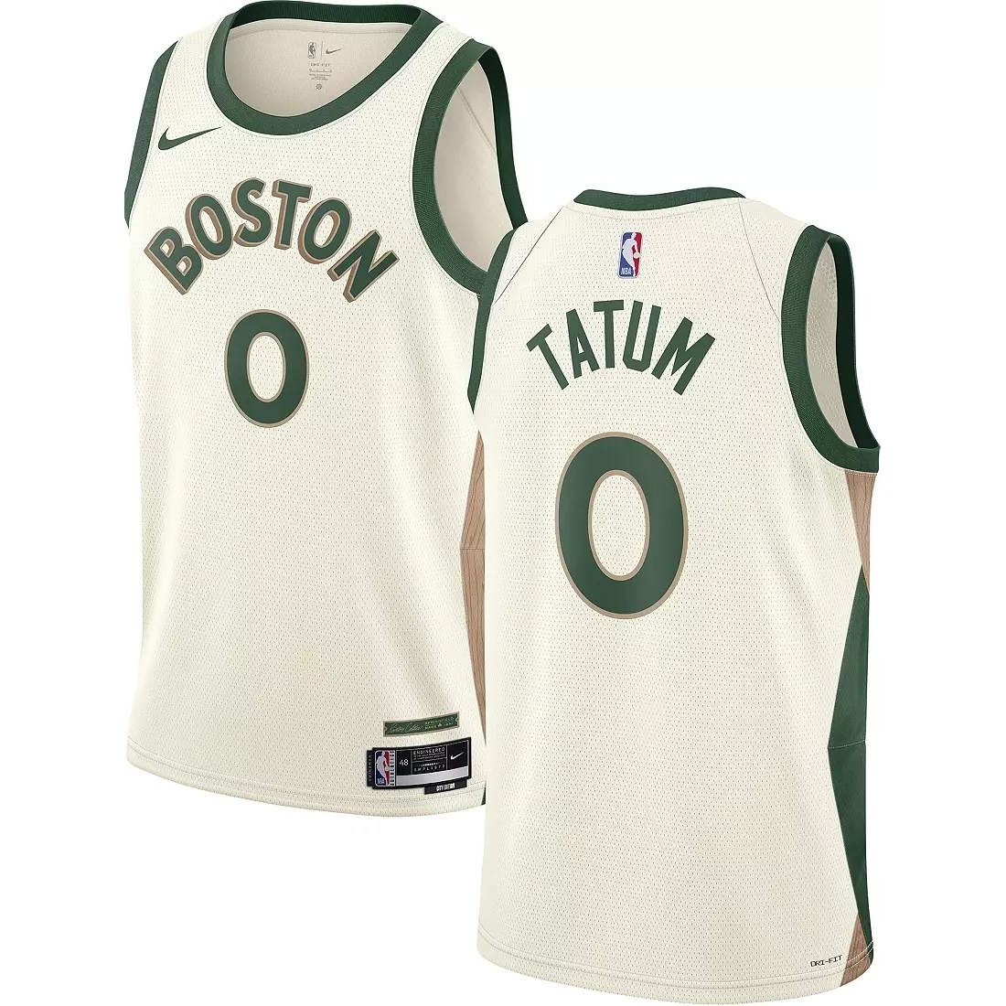 【未使用　タグ付き　大きいサイズ　XL】CELTICS NBA TATUM 0 Boston Celtics Jayson Tatum #0 Jersey XXL Nike City Edition