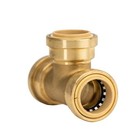 QUICKFITTING 1 in. Push-to-Connect Brass Tee Fitting  LF834R