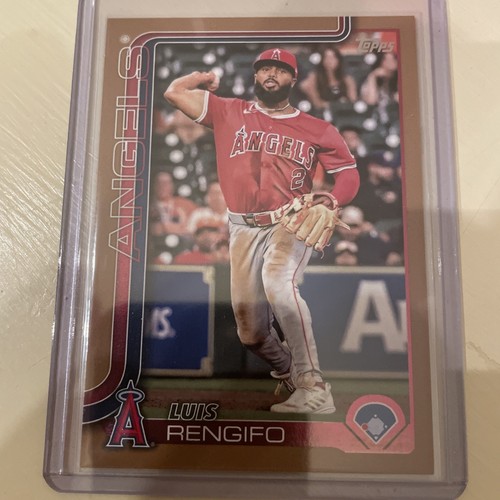 2025 Topps Series 1 Gold Border #152 Luis Rengifo 0098/2025 LA Angels