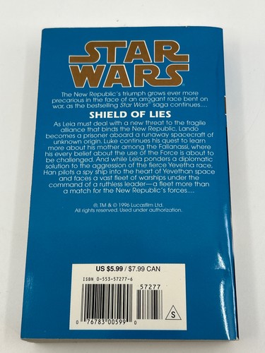 Star Wars: THE BLACK FLEET CRISIS TRILOGY Paperback Lot 1-3 Complete 1996 Bantam - Bild 6 von 14