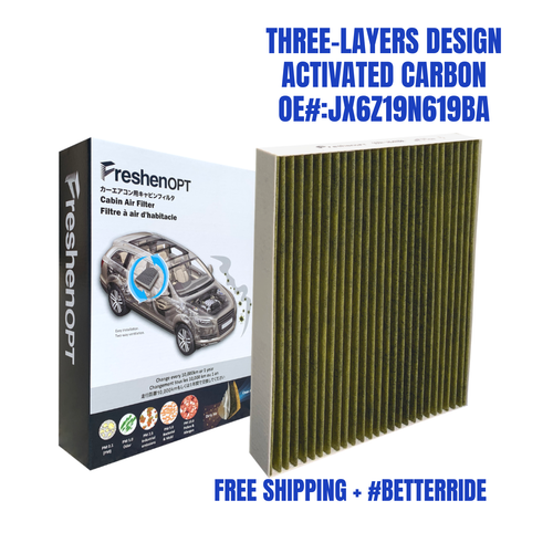 FreshenOPT 3-Layer Cabin Filter for Bronco Sport | OE: JX6Z19N619BA CF12772 - Picture 1 of 8