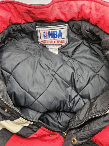 Vintage Chicago Bulls Pullover Jacket/Coat Apex One Extra Large Rare NBA - Picture 14 of 15