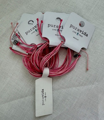 Pura Vida Original Armband - Stop & Small the Roses 10 Stück Rosa Freundschaft - Bild 4 von 4