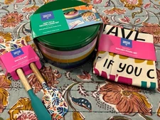 Tabitha Brown Target Cotton Kitchen Towel, Storage Tins, Spatula 8 Pc Set