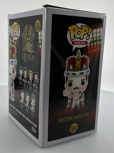 Funko POP! Rocks Queen Freddie Mercury #184 Vinyl Figur BESCHÄDIGTE BOX SIEHE BILDER - Bild 9 von 14
