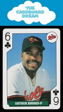 Arthur Rhodes 1992 Bicycle Rookies Playing Cards #6 Baltimore Orioles