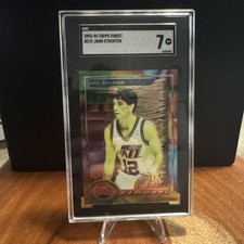1993 FINEST TOPPS JOHN STOCKTON 219  