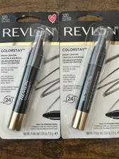 Revlon Colorstay Brow Crayon 320 SOFT BLACK NEW - 2 Pack