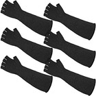 3 Pairs Protective Arm Sleeves Arm Protectors for Thin Skin 11.8 inches Black