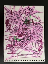 Modern Abstract Painting Graffiti Art Cubism Anime Cartoon Original Psychedelic