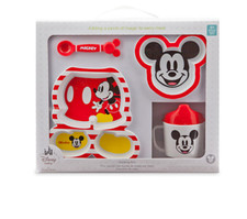 Disney Store Mickey Mouse Feeding Set for Baby - New