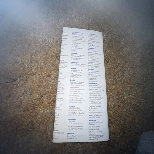 July 1997 Staten Island New York Bus Map - Picture 2 of 6