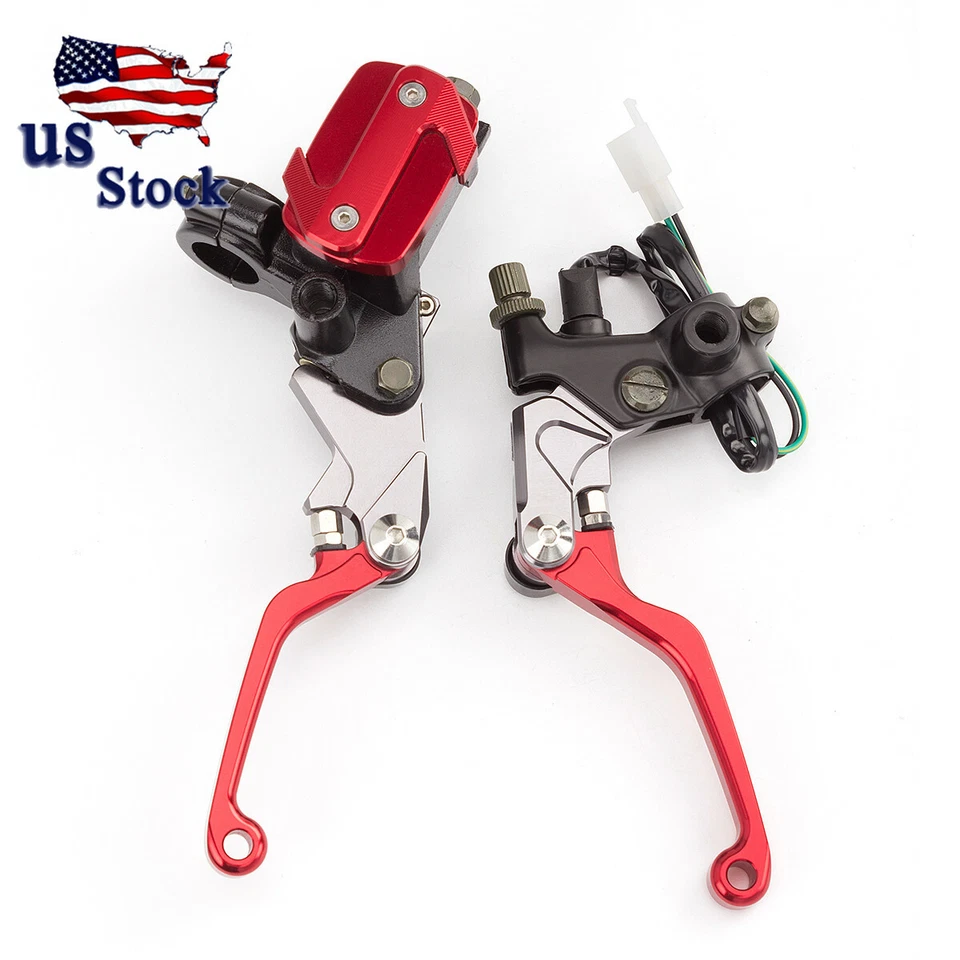 Palancas de depósito de cilindro maestro de freno rojas de 22 mm para Kawasaki NINJA250R/NINJA300R Foto 2 de 4