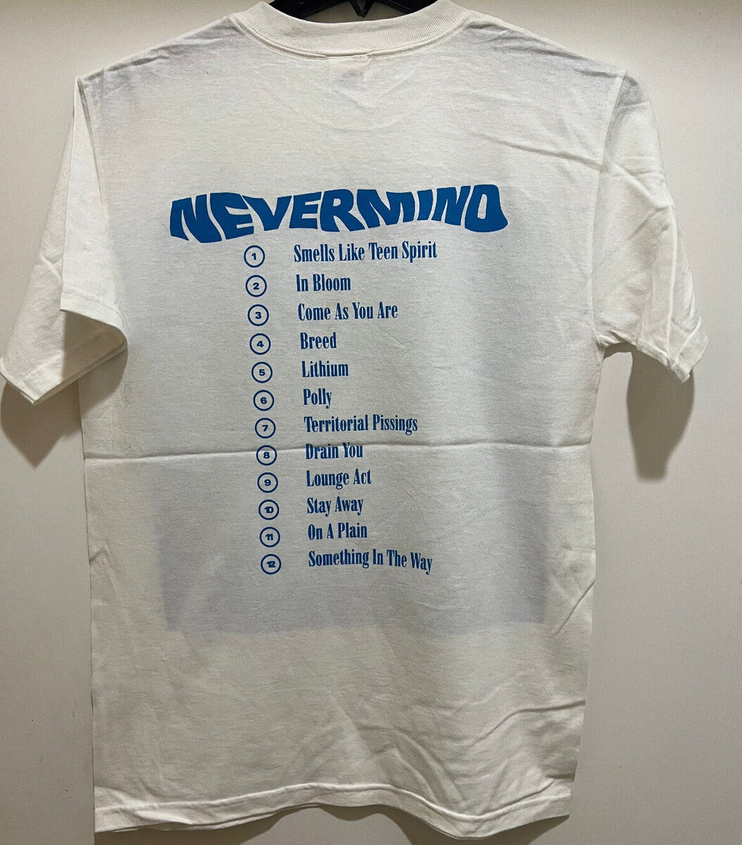 NIRVANA NEVERMIND Vintage 1992 T-Shirt - White Color T-Shirt NIRVANA NEVERMIND Vintage 1992 T-Shirt - White Color T-Shirt