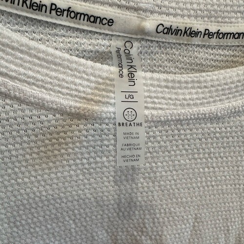 Calvin Klein Performance White Ruched Muscle Tee | Tank Top Activewear | Neu mit Etikett | L - Bild 2 von 5