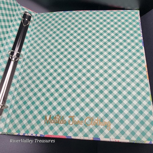 Matilda Jane Large 3 Ring Cloth Binder W Clipboard  Happy Floral Design  - Picture 4 of 10