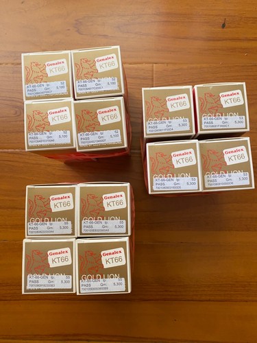Factory Platinum Matched Quad Genalex Gold Lion KT66 tubes, BRAND NEW in Box ! - Picture 2 of 2