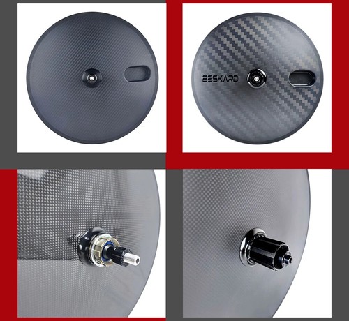 16inch Front 5 Spokes Rear Full Disk Wheels Bike Carbon Rim Disc Brake Wheelset - Picture 15 of 19