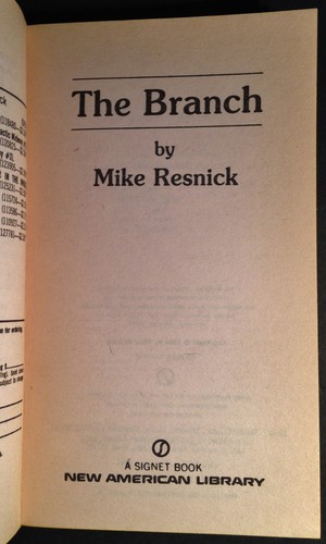 The Branch by Mike Resnick, 1st Edition Signet Sci-Fi Paperback, 1984 VG - Imagen 3 de 5