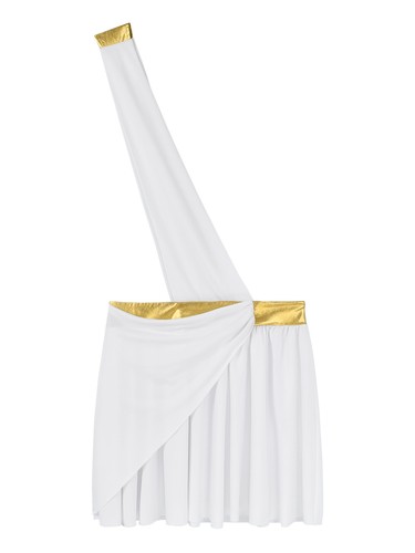 Mens Greece Toga Christmas Cosplay Costume God Robe Strappy Mini Skirt Outfits - Picture 9 of 15