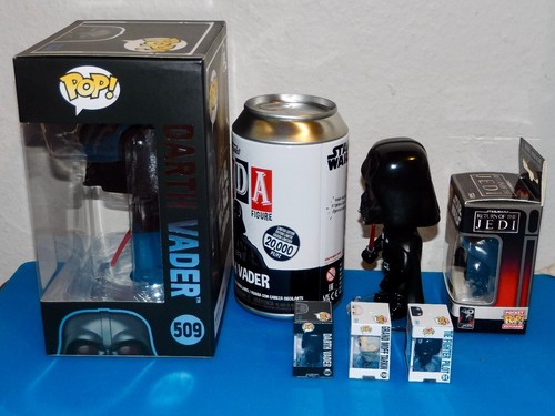 Funko Star Wars Darth Vader Bundle-Pop #509/Vinyl Soda/Pocket Pop/3-Bitty Pops - Picture 2 of 12