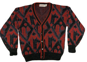 mens argyle cardigan sweater