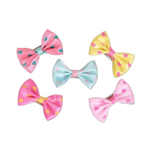 5Pcs Hair Bows For Cute Small Dog Cat Pet Puppy Bowknots DIY Grooming Accessory - Picture 7 of 14