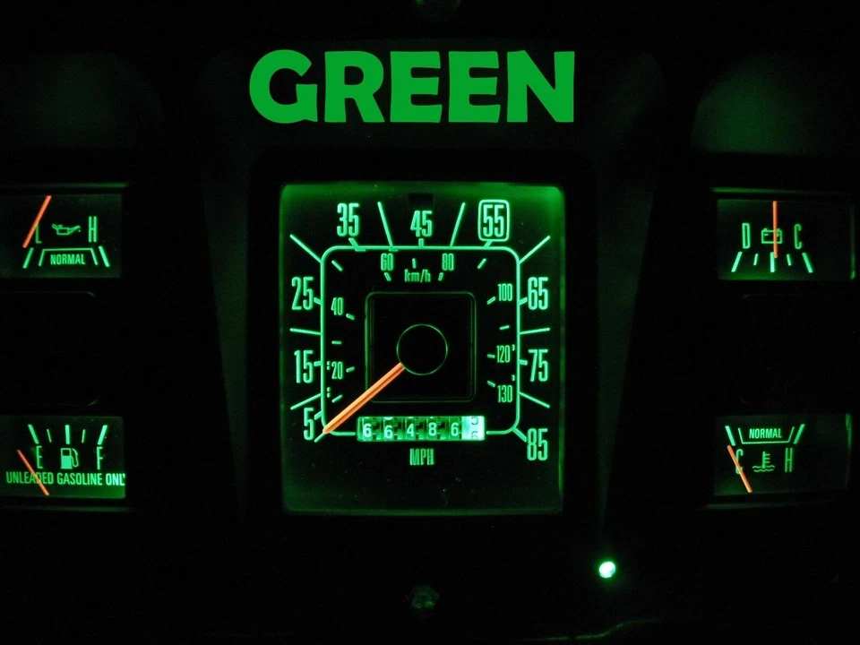 Gauge Cluster LED Dashboard Bulbs Kit Green For Ford 1973-1978 F100 - F350 Truck - Image 2 of 4