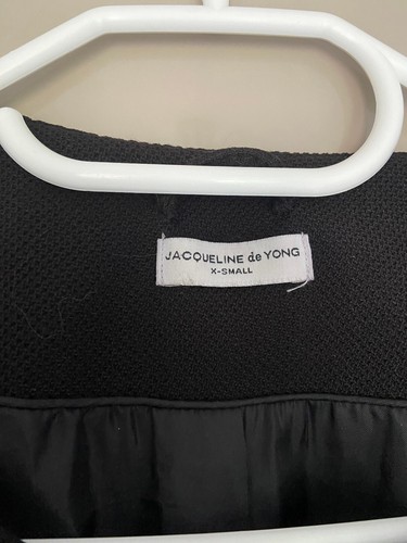 Damen Mantel "Jacqueline de Yong" Gr.XS in schwarz, getragen, Länge 78cm - Bild 2 von 5
